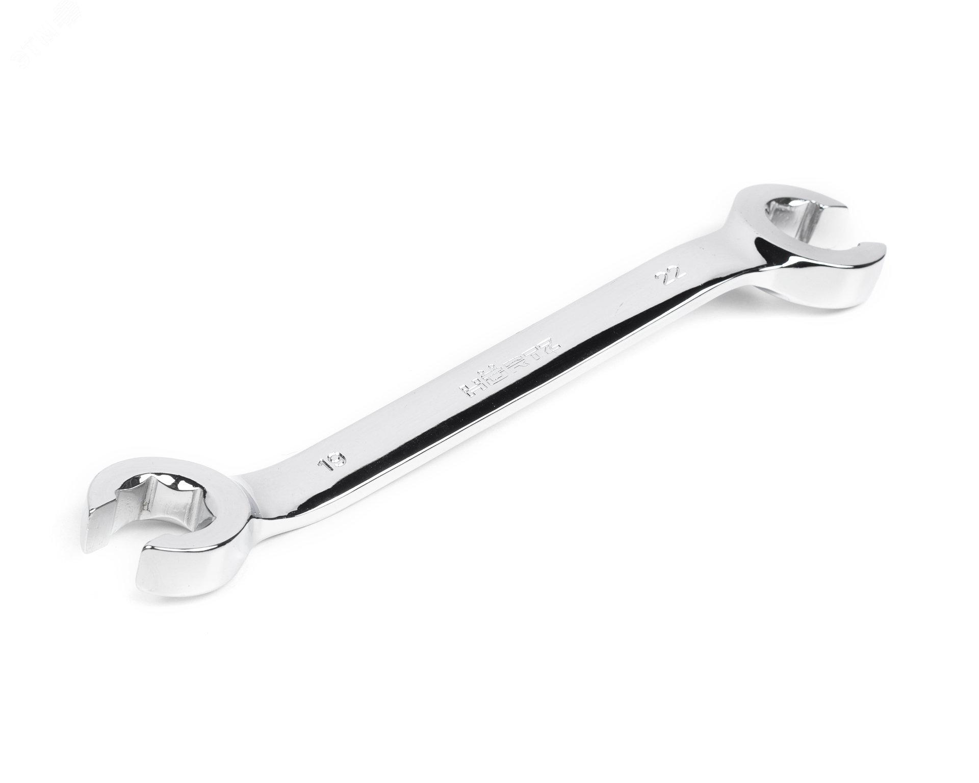 Изображение товара Ключ накидной разрезной двусторонний 19х22 хромированный (шт)