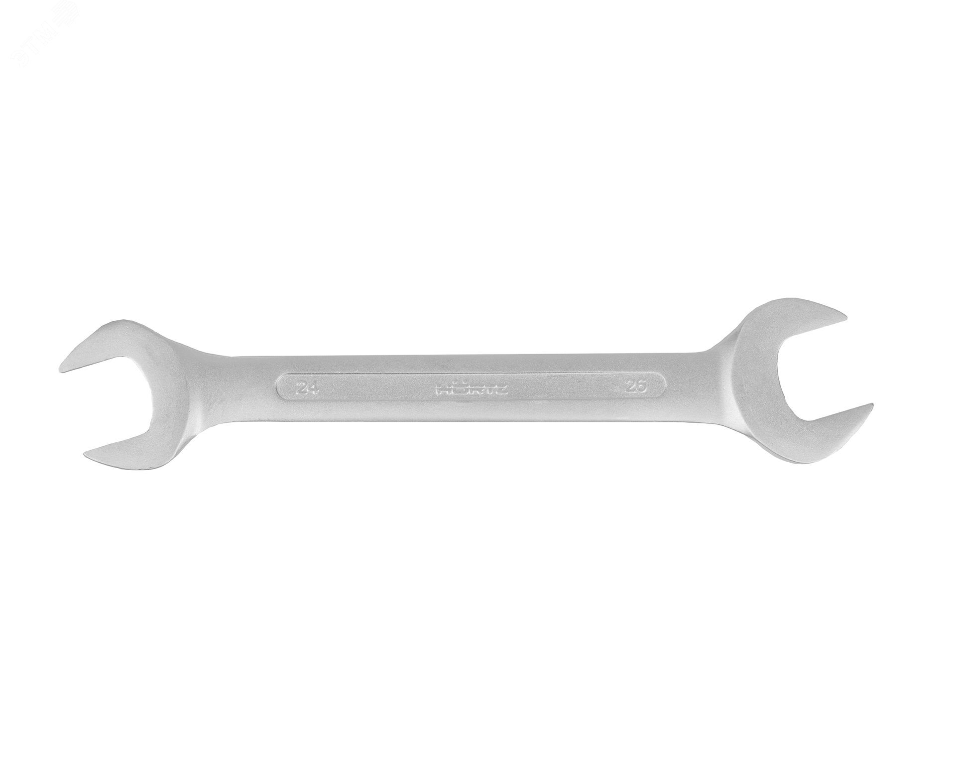 Изображение товара Гаечный рожковый ключ 24х26 хромированный HORTZ двусторонний