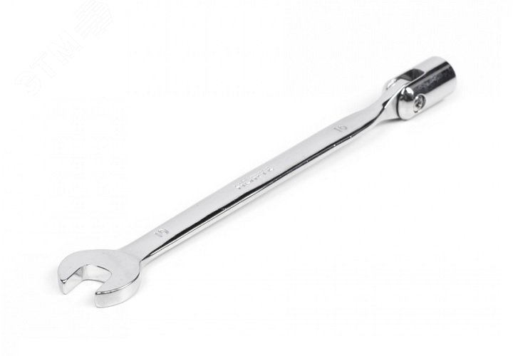 Изображение товара Ключ комбинированный торцевой шарнирный удлиненный 14х14 хромированный (шт)