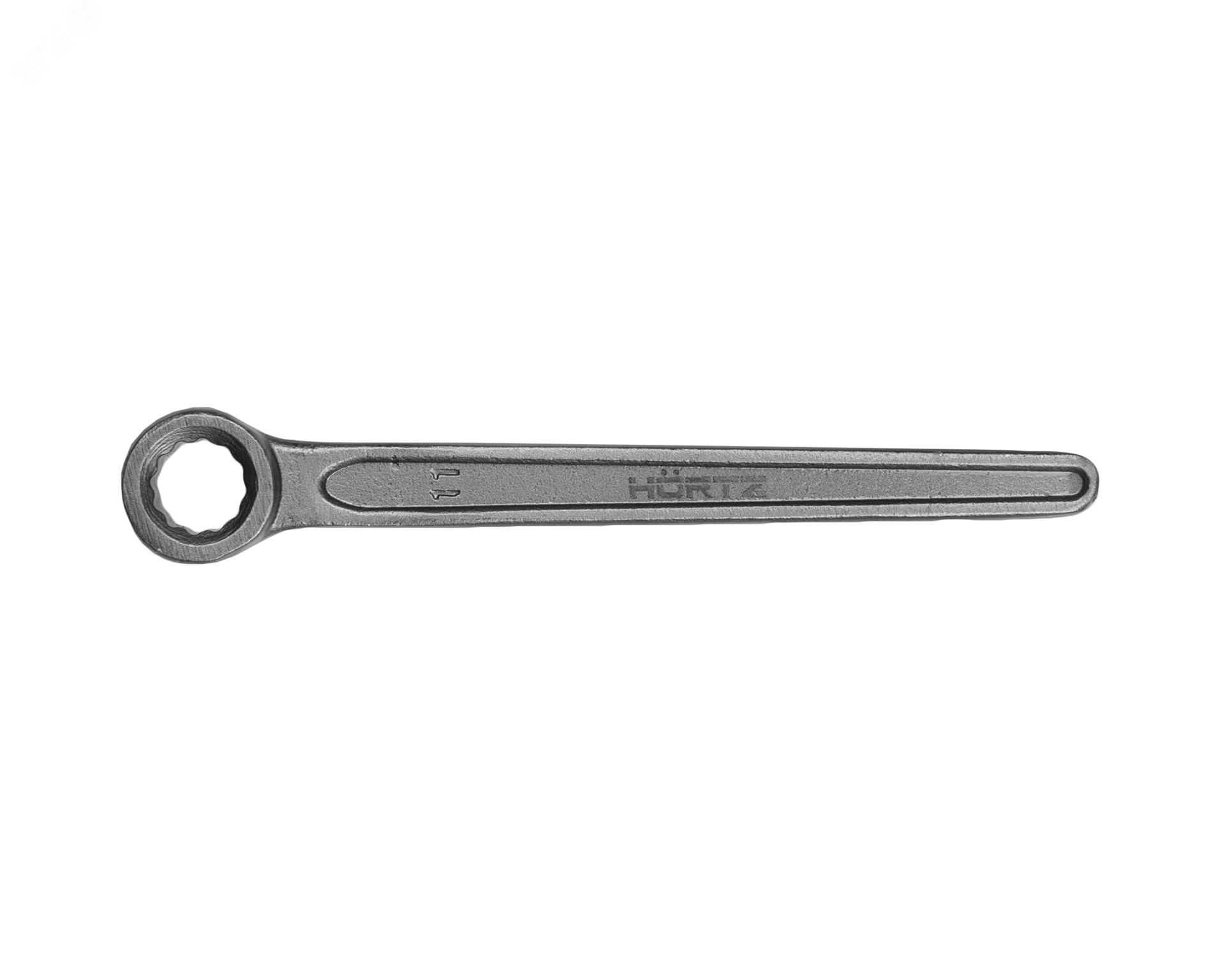 Изображение товара Ключ накидной односторонний 11 прямой длинная ручка HORTZ