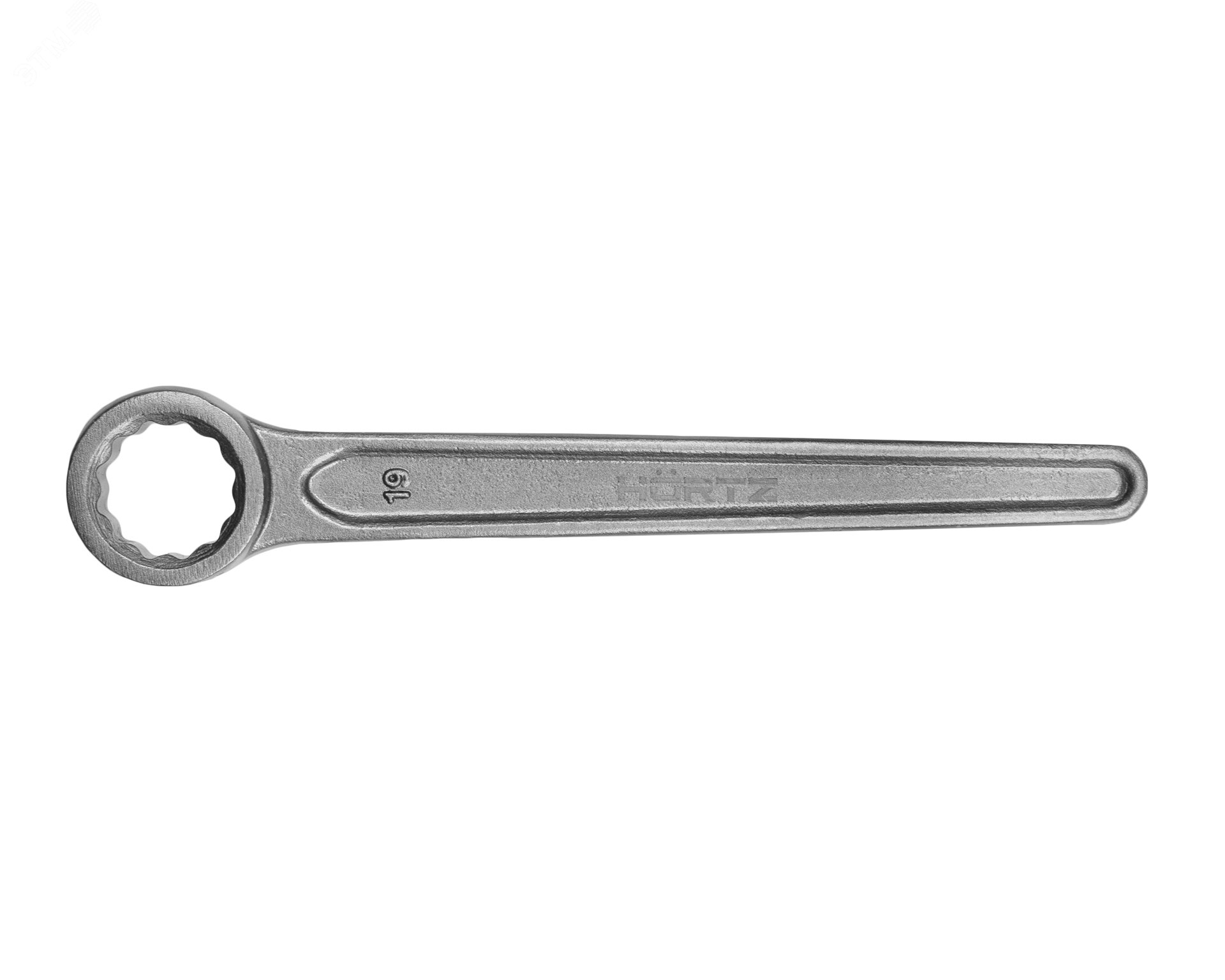 Изображение товара Ключ накидной односторонний 19 длинная ручка изготовление из стали 45