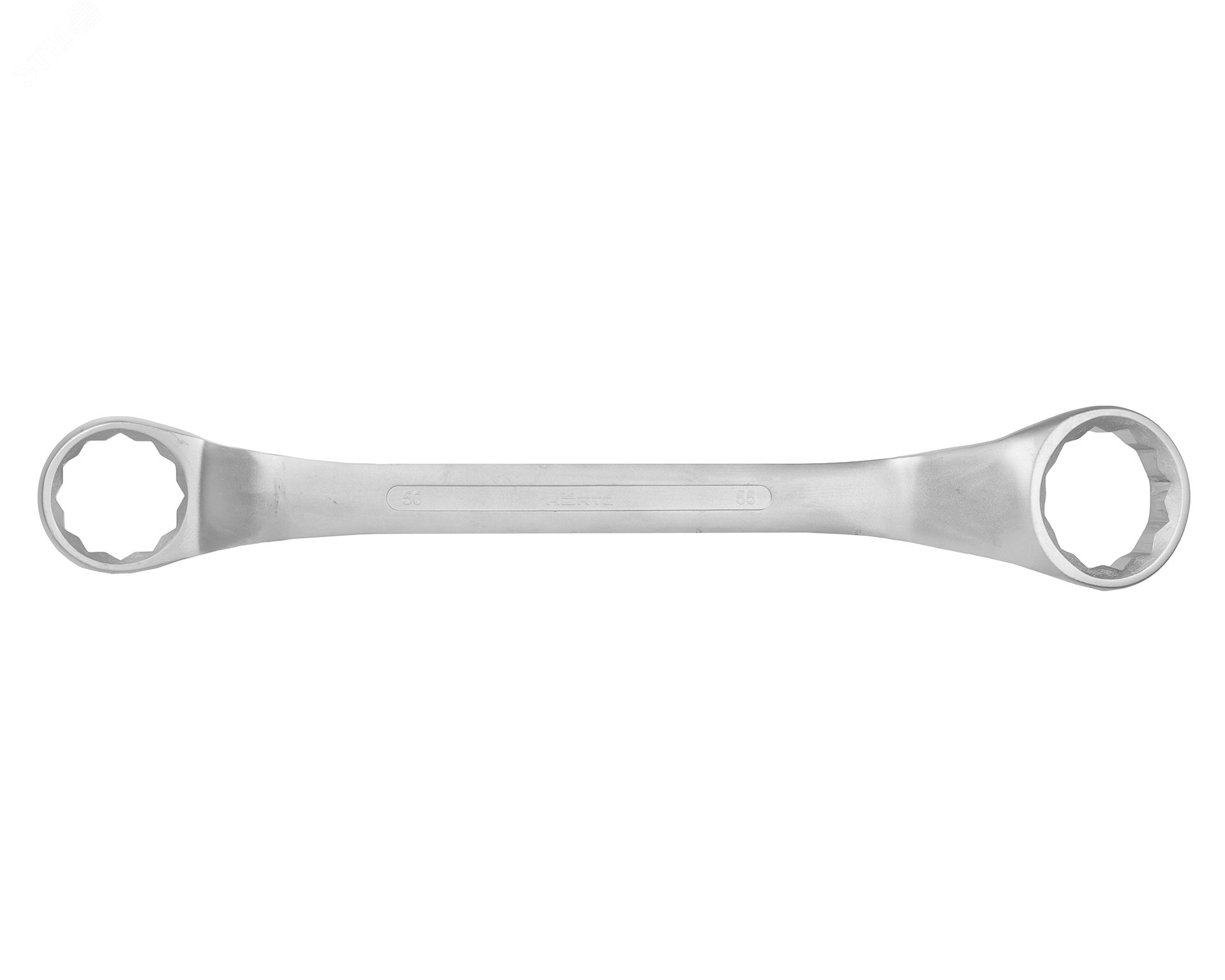 Изображение товара Накидной двусторонний ключ HORTZ 50х55 хромированный, мебельный и автомобильный инструмент