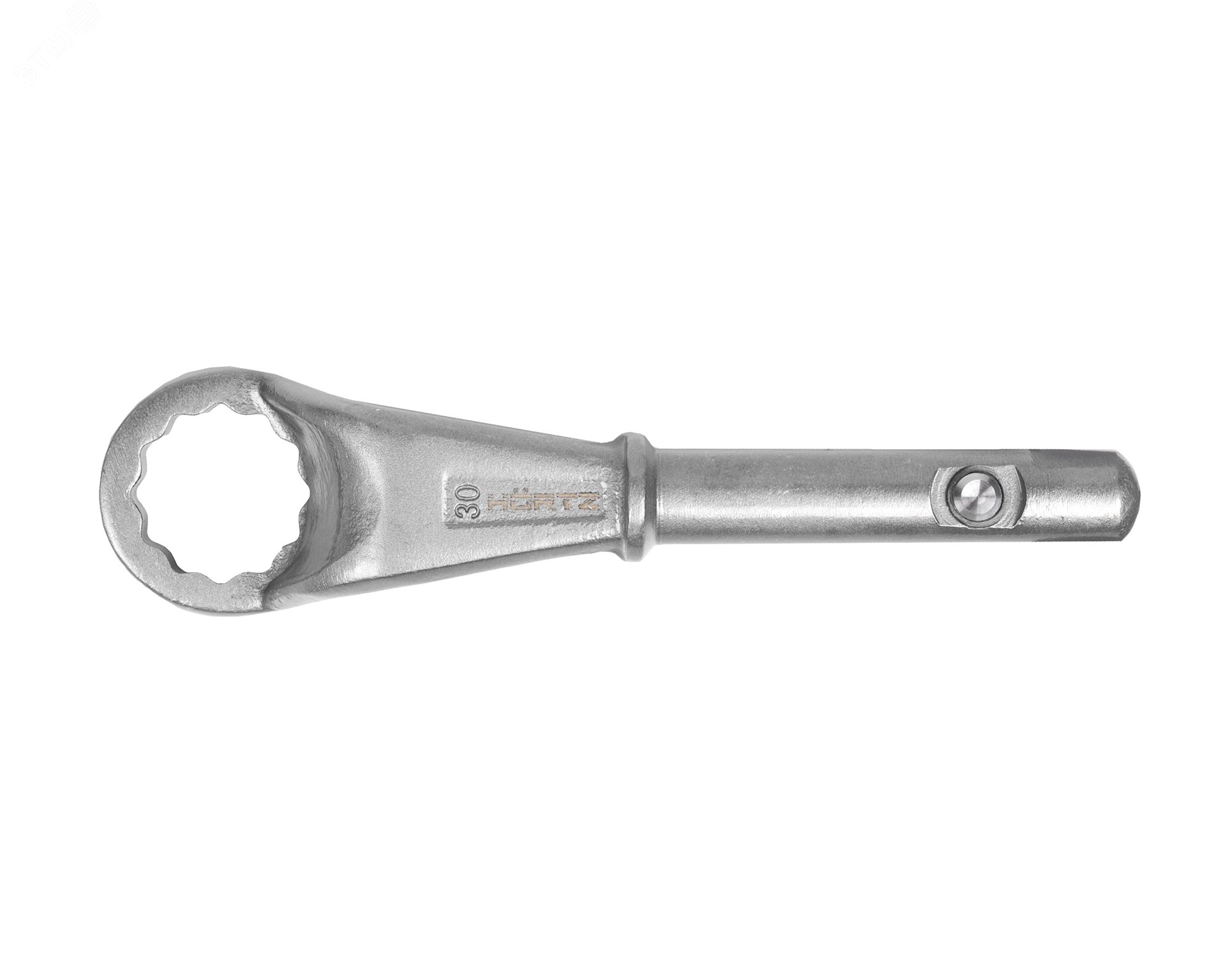 Изображение товара Ключ накидной односторонний 30 усиленный HORTZ надежный инструмент для крепежа