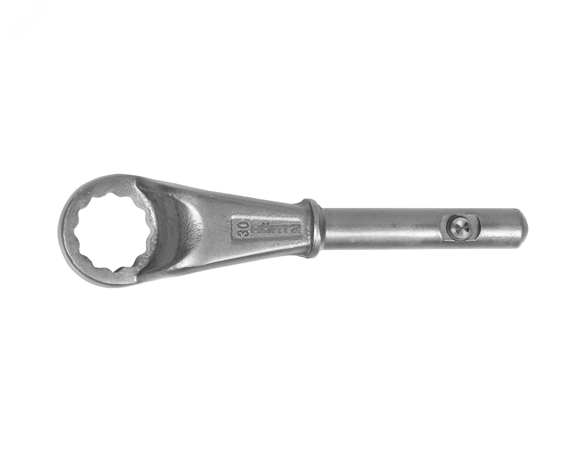 Изображение товара Ключ накидной односторонний 30 усиленный с рукояткой HORTZ