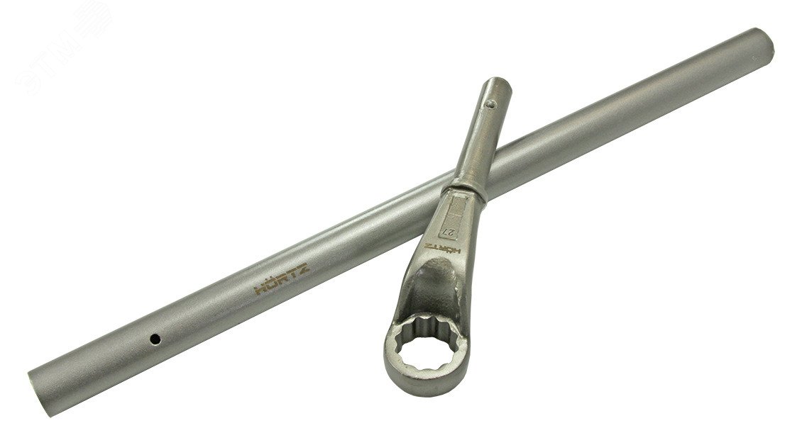 Ключ накидной односторонний 36 усиленный с рукояткой 298249 Hortz