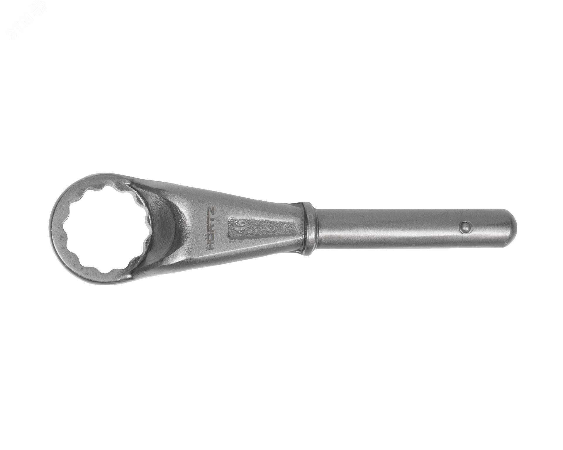 Изображение товара Ключ накидной односторонний 46 усиленный HORTZ надежный профессиональный инструмент