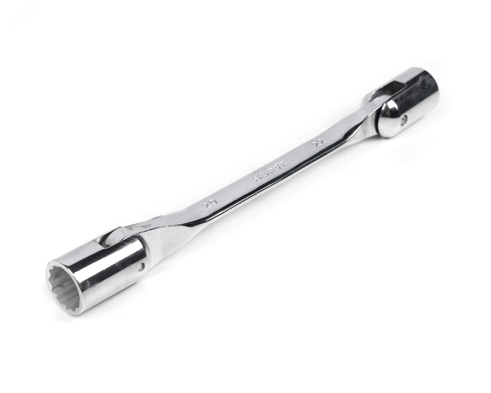 Изображение товара Ключ торцевой шарнирный 20х22 хромированный HORTZ