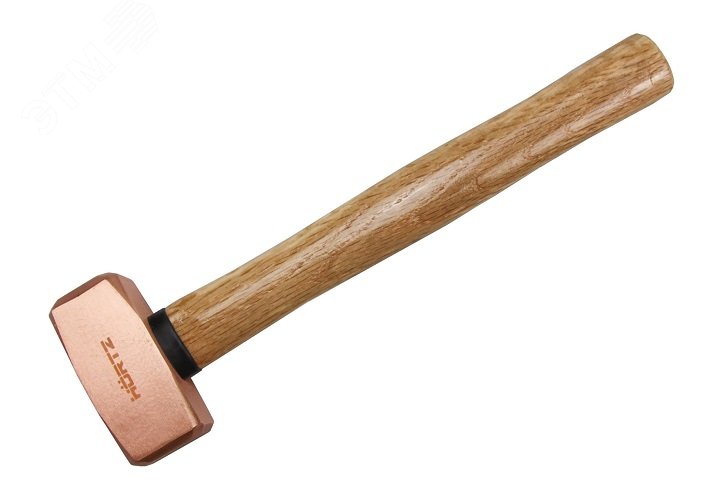 Кувалда 1 кг медная с деревянной ручкой 450300 Hortz