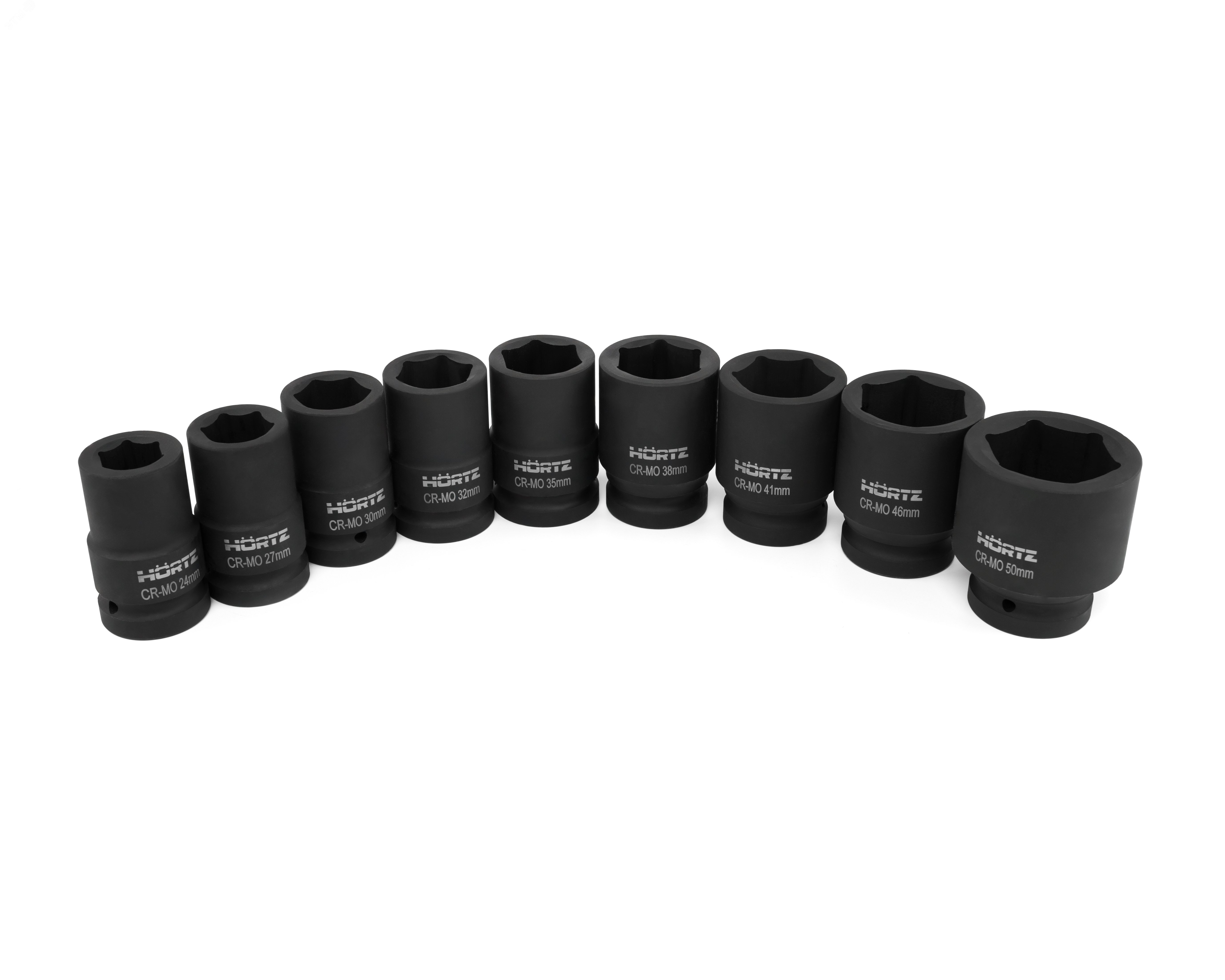 Изображение товара "Набор головок ударных 1""(24,27,30,32,35,38,41,46,50) 9 предметов " (шт)