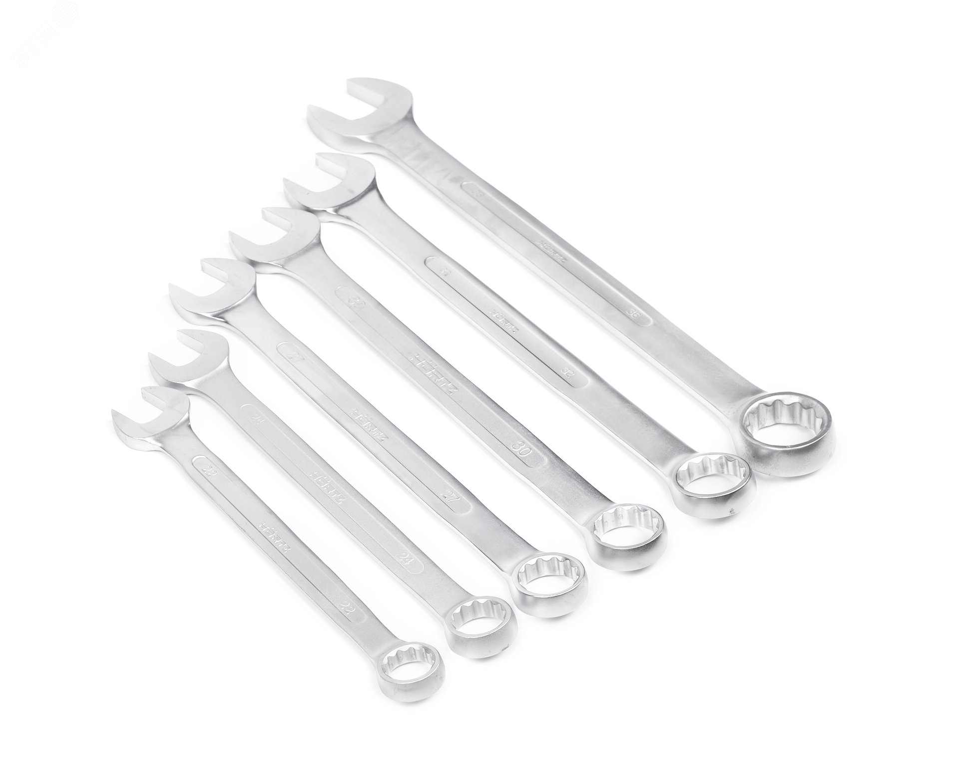 Изображение товара Набор комбинированных гаечных ключей 22-36 мм HORTZ 6 шт.