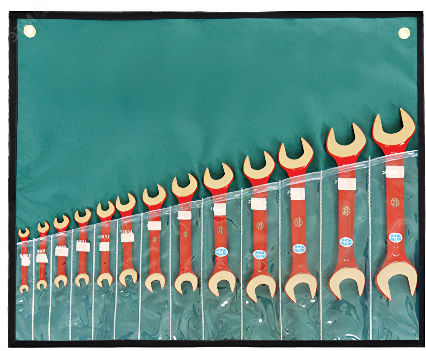 Изображение товара Набор гаечных рожковых ключей искробезопасных 8-32 мм HORTZ A-11