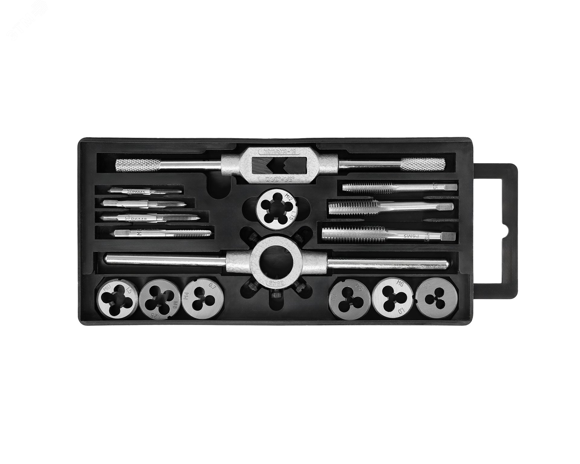 Изображение товара Набор метчиков и плашек М3-М12 16 предметов ХORTHZ для резьбы