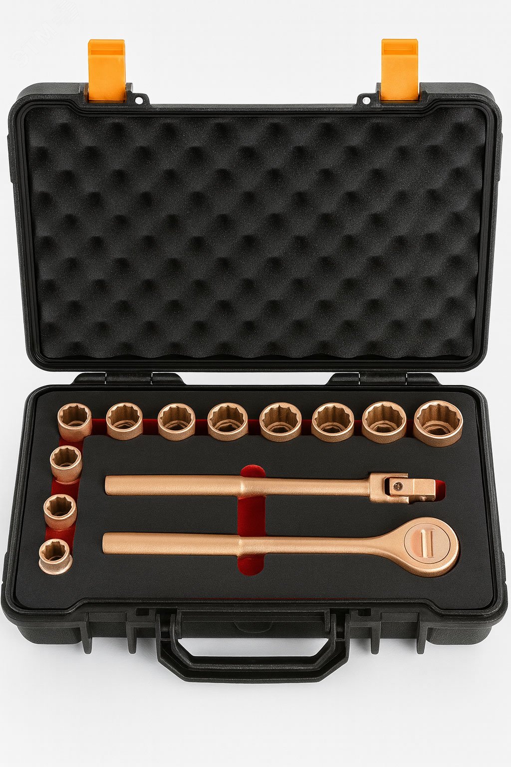 Изображение товара Набор торцевых головок искробезопасных №101F 1/2'', 13 предметов BeCu (шт)