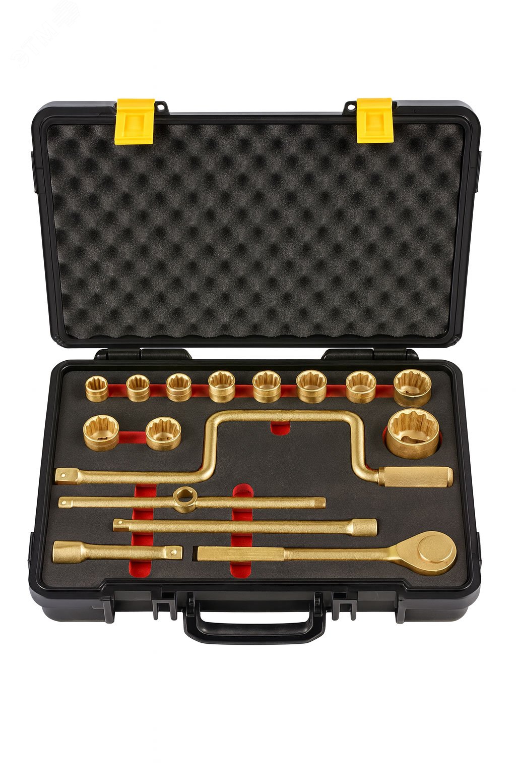 Изображение товара Набор торцевых головок искробезопасных №101G 1/2'', 17 предметов AlCu (шт)