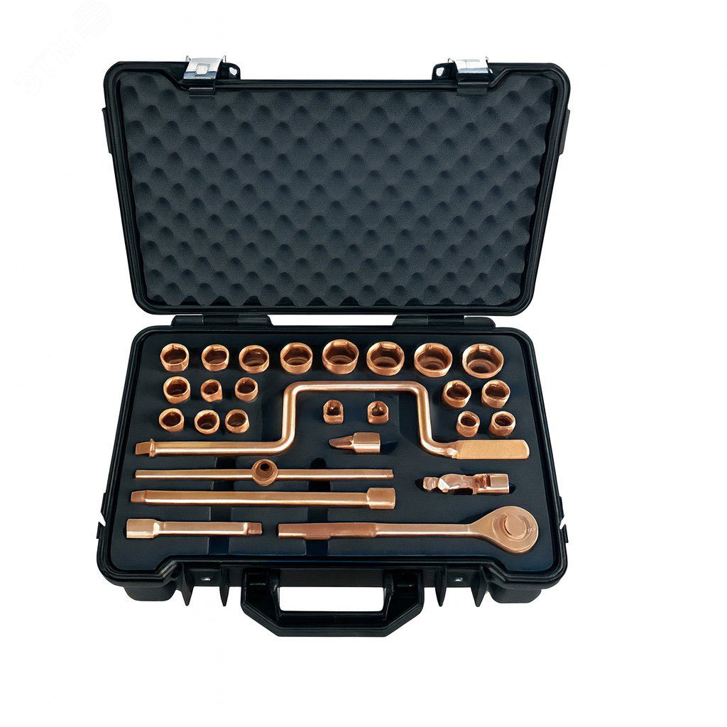 Изображение товара Набор торцевых головок искробезопасных №101I 1/2'', 28 предметов AlCu (шт)