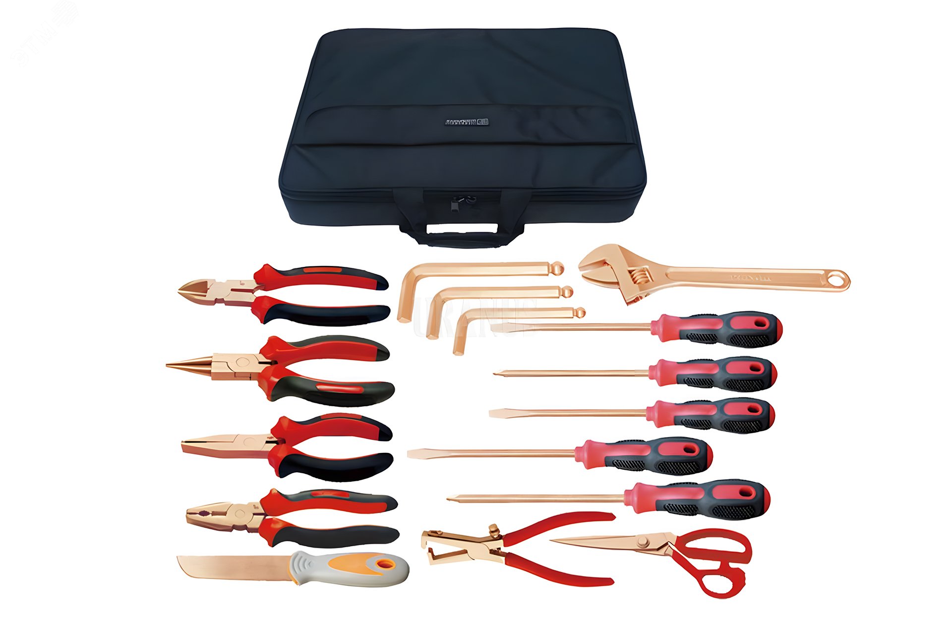 Изображение товара Набор взрывобезопасного инструмента (18 предметов) BeCu No.AA08-18 (шт)