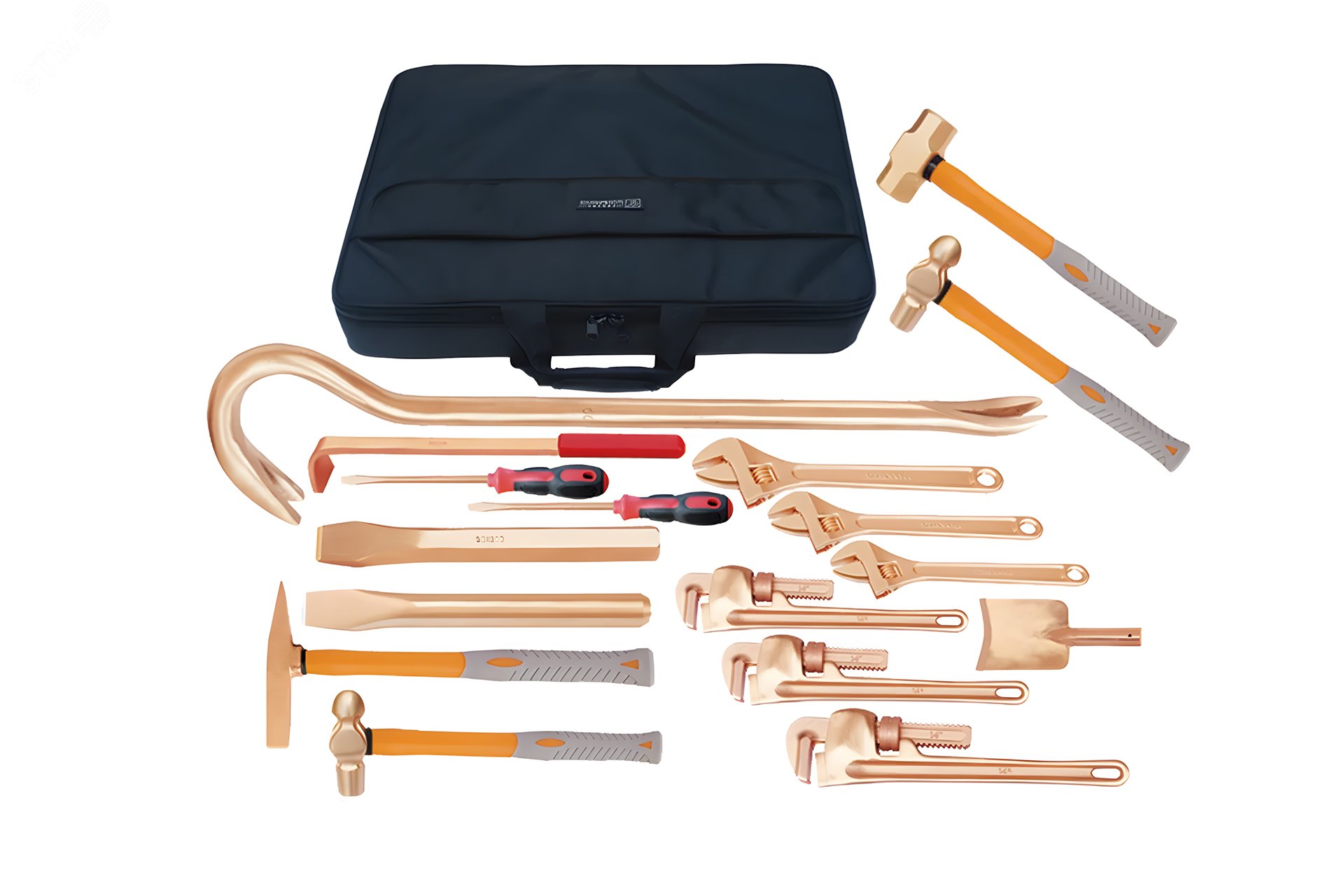 Изображение товара Набор взрывобезопасного инструмента (18 предметов) BeCu No.AA10-18 (шт)