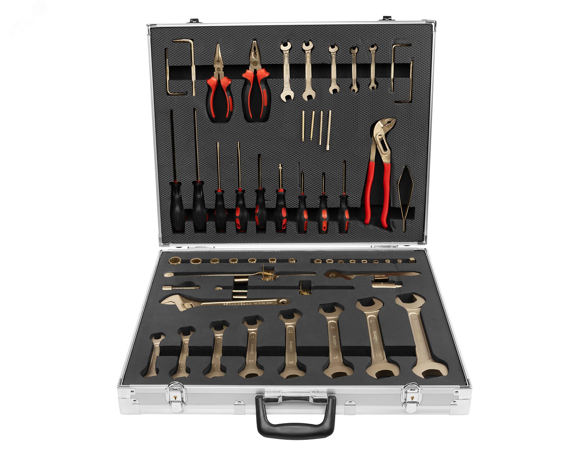 Изображение товара Набор взрывобезопасного инструмента (56 предметов) BeCu № N-56 (шт)