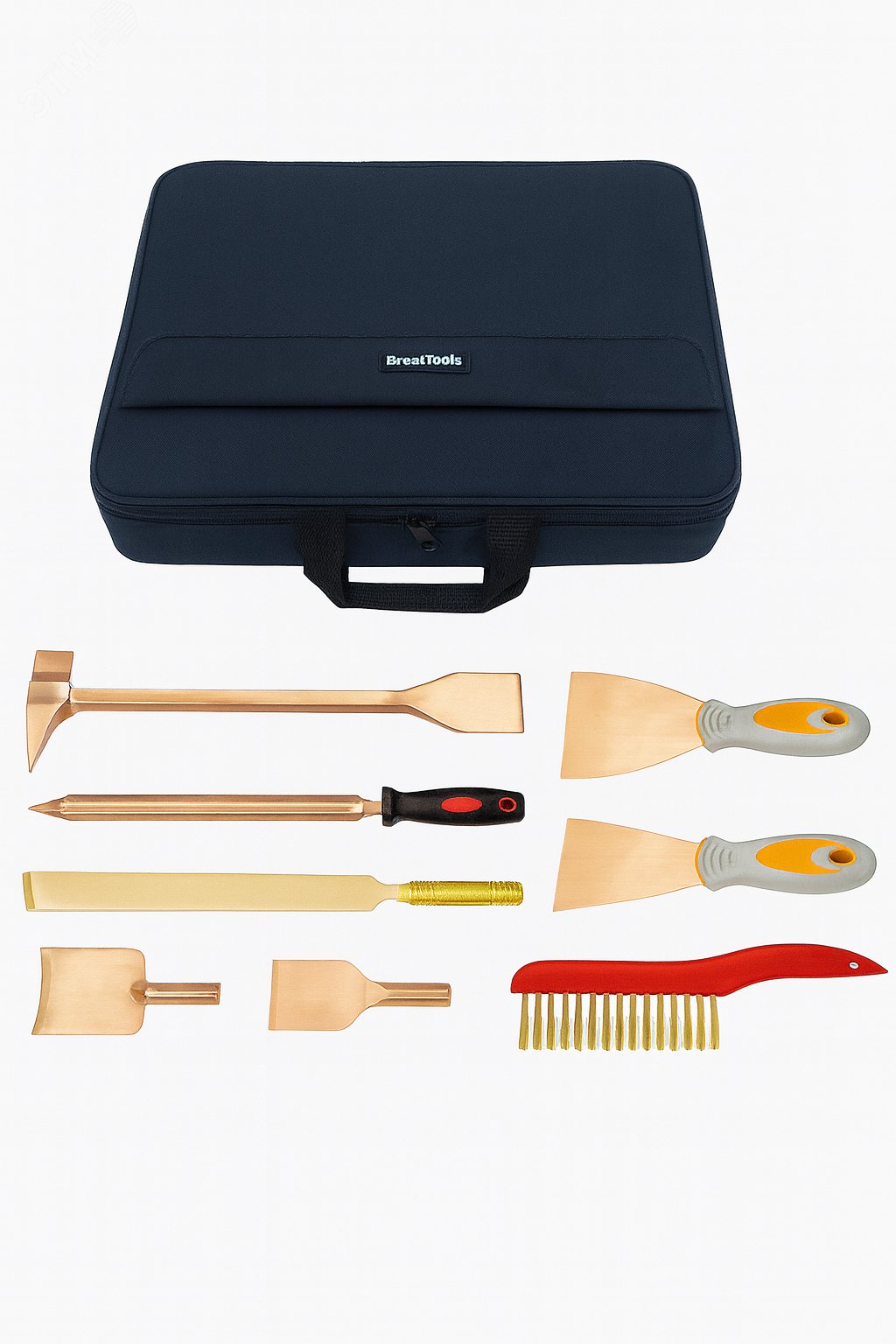 Изображение товара Набор взрывобезопасного инструмента (9 предметов) BeCu No.AA06-9 (шт)