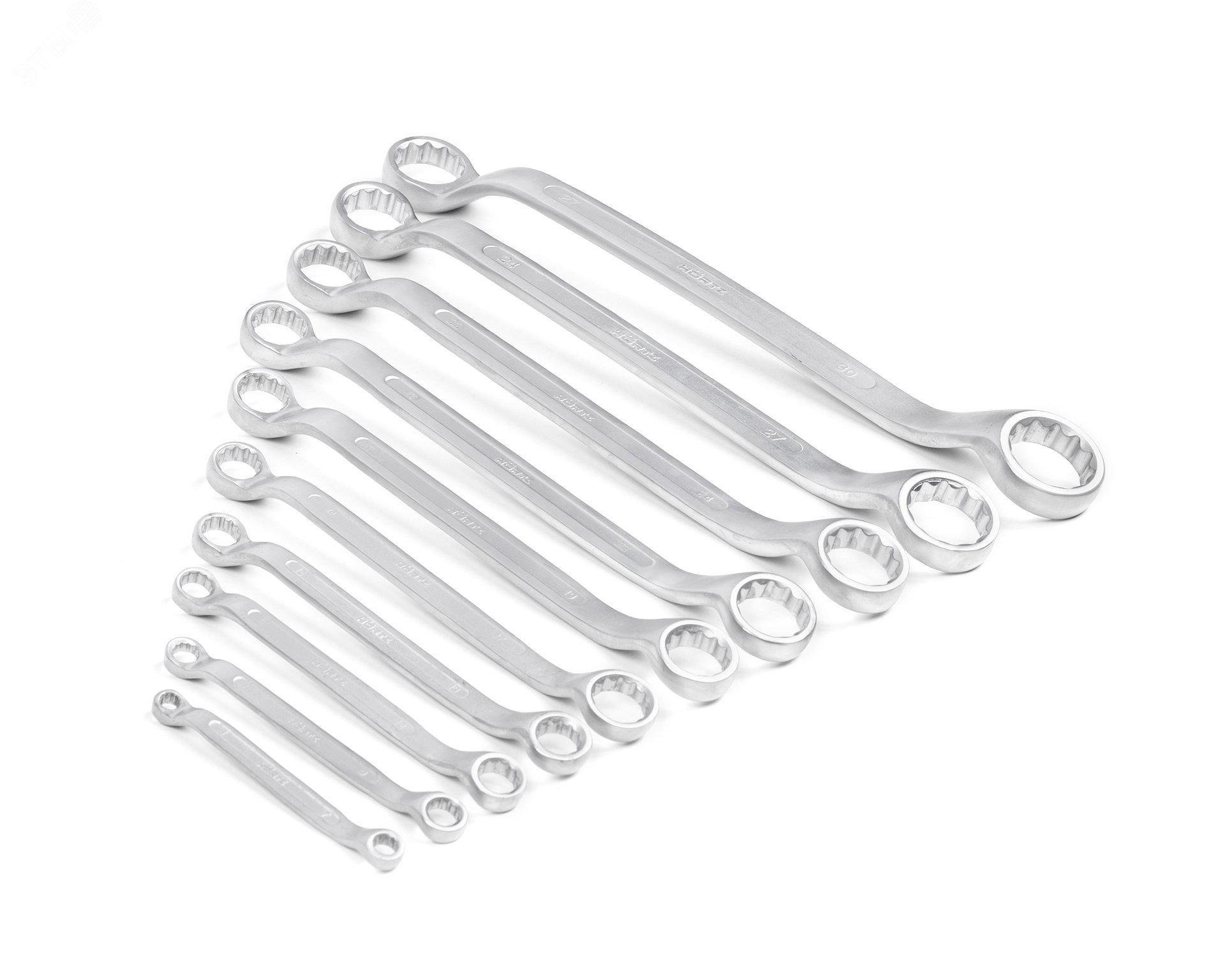 Изображение товара Набор ключей накидных двусторонних 10 шт. (6-30) сатинированные (шт)