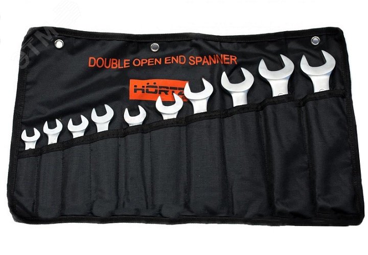 Изображение товара Набор ключей гаечных рожковых двусторонних 10 шт. (6-30) хромированных (шт)