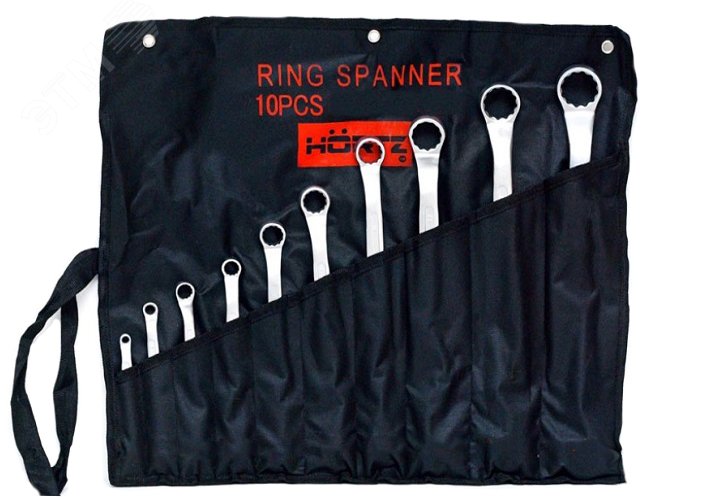 Изображение товара Набор ключей накидных двусторонних 10 шт. (6-30) хромированные (шт)