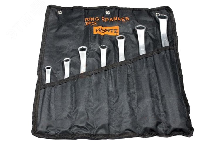 Изображение товара Набор ключей накидных двусторонних 7 шт. (8-22) сатинированные (шт)