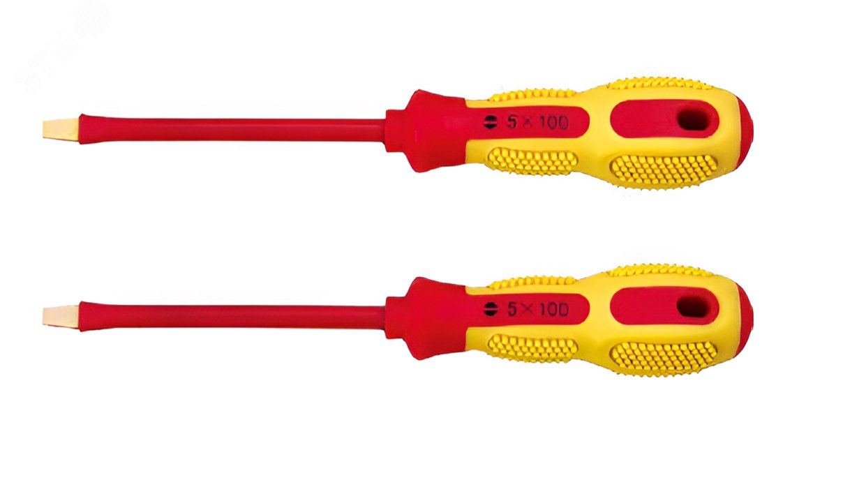 Изображение товара Шлицевая изолированная искробезопасная отвертка HORTZ 5x75 180мм