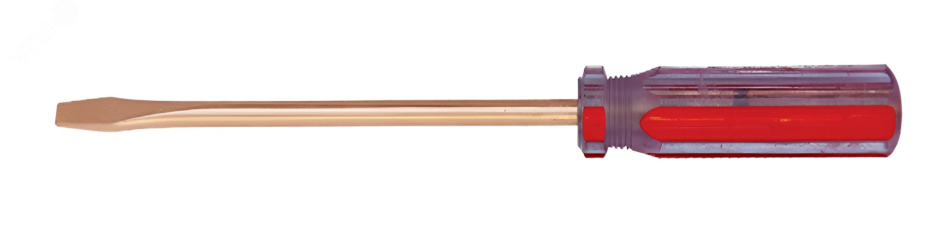 Изображение товара Отвертка ударная сквозная шлицевая SL 11х350 искробезопасная HORTZ