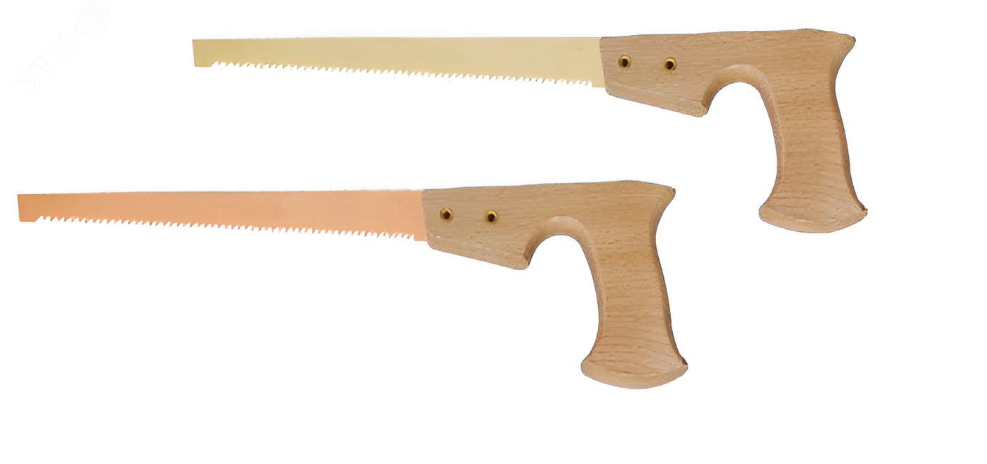 Изображение товара Ручная пила 370мм HORTZ из искробезопасного сплава с деревянной ручкой