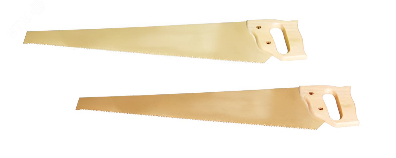 Изображение товара Ручная пила 700 мм с деревянной ручкой из искробезопасного сплава HORTZ