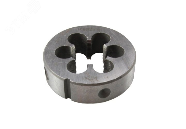 Изображение товара Плашка М20x2.5 из стали 9ХС для метрической резьбы HORTZ