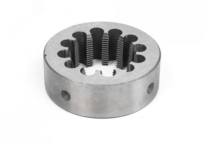 Изображение товара Плашка трубная цилиндрическая G 2'' из стали 9ХС для резьбы труб