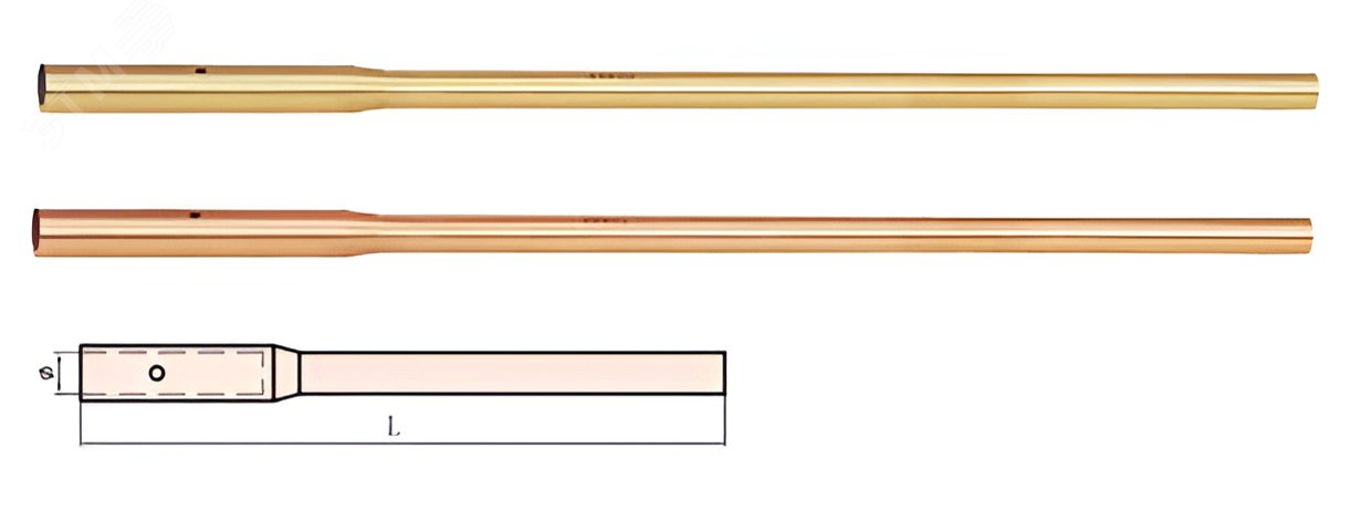 Изображение товара Рукоятка для накидного ключа 164A 32-41 мм искробезопасная HORTZ