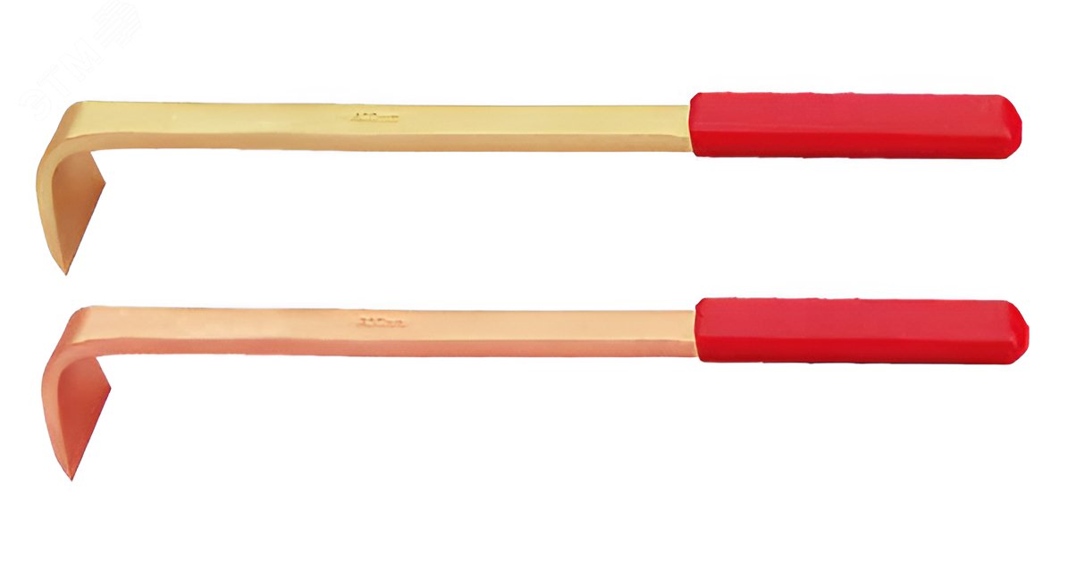 Изображение товара Шабер Г-образный с прорезиненной рукояткой 48x300 сплавы AlCu BeCu