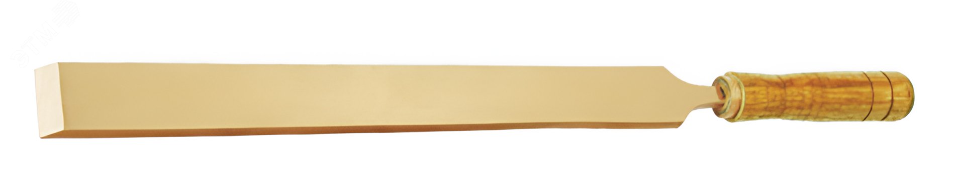 Изображение товара Искробезопасный плоский шабер 35х350 мм HORTZ с пластиковой рукояткой