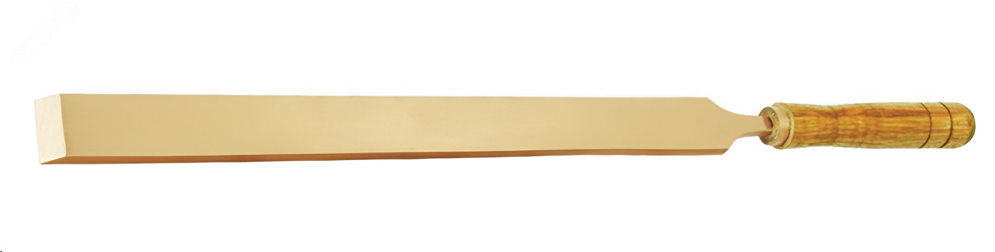 Шабер плоский 30х300 мм рукоятка деревянная искробезопасный AlCu 1095264 Hortz