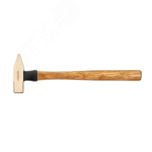 Изображение товара Молоток слесарный 0.2 квадратный боек сплав AlCu искробезопасный с деревянной рукояткой (шт)