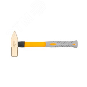 Изображение товара Молоток слесарный 0.5 квадратный боек сплав AlCu искробезопасный с фиберглассовой. рукояткой (шт)
