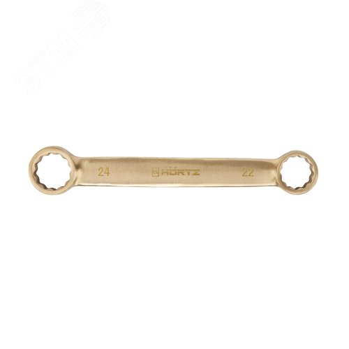 Изображение товара Ключ гаечный накидной двусторонний плоский 22х24 искробезопасный сплав AlCu 153A-2224, (шт)