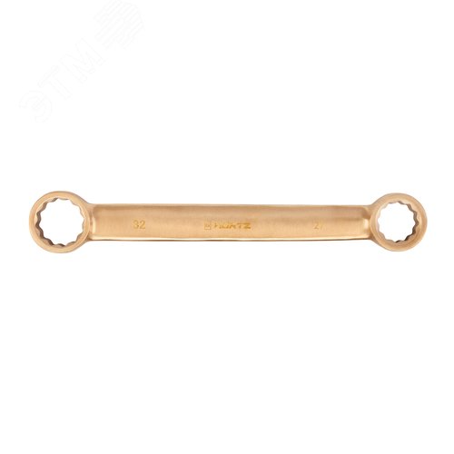Изображение товара Ключ гаечный накидной двусторонний плоский 27х32 искробезопасный сплав BeCu 153A-2732 (шт)