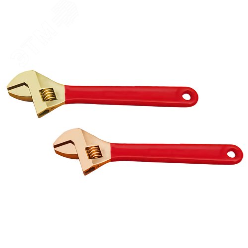 Изображение товара Ключ гаечный разводной ''шведский'' с обрез. рук. (захват 65мм) искробезопасный сплав AlCu 125A-1016 (шт)