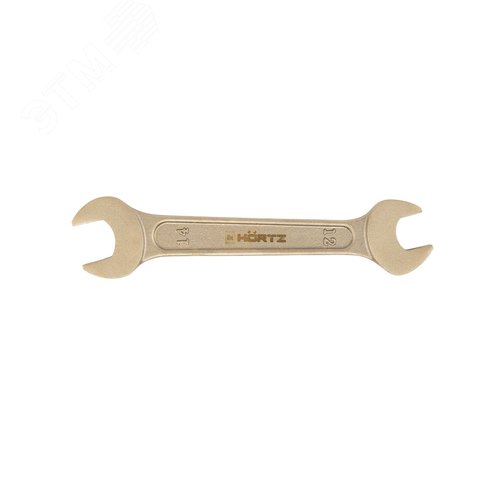 Изображение товара Ключ гаечный рожковый двусторонний 12х14 искробезопасный сплав AlCu 146-1214 (шт)