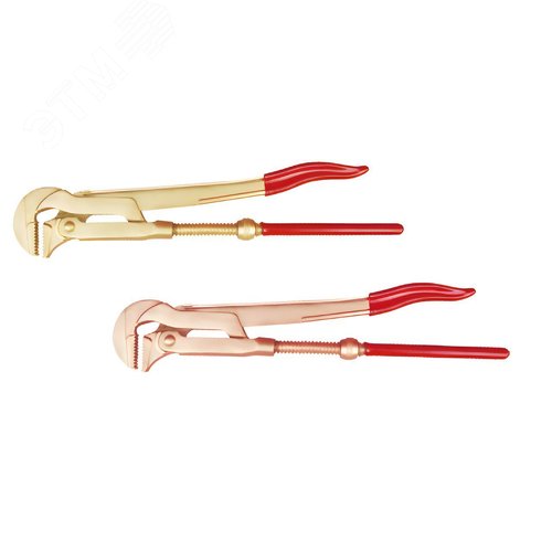 Изображение товара Ключ трубный ''шведский''90° (38) искробезопасный сплав AlCu 128B-1002 (шт)