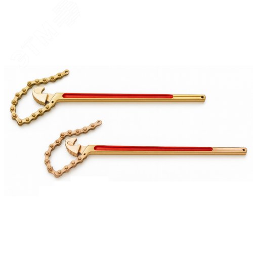 Изображение товара Ключ трубный цепной облегченный 1600х450 искробезопасный сплав AlCu 129A-1004 (шт)