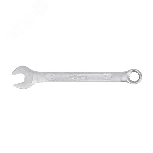 Изображение товара Ключ гаечный комбинированный 6х6 хромированный (шт)