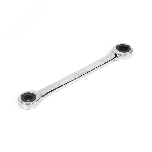 Изображение товара Ключ накидной двусторонний 8х10 трещоточный хромированный (шт)