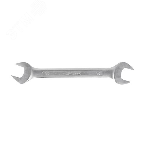 Изображение товара Ключ гаечный (рожковый) двусторонний 14х15 хромированный (шт)