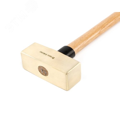 Изображение товара Кувалда тупоносая (немецкий тип) 3,6 кг латунь рукоятка дерево искробезопасная 2104B-1014 (шт)