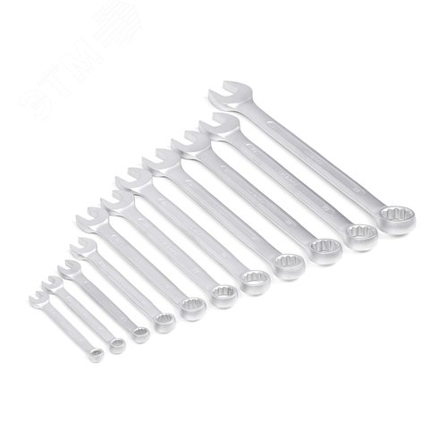 Изображение товара Набор ключей комбинированных 11шт. (6-22) хромированных (шт)